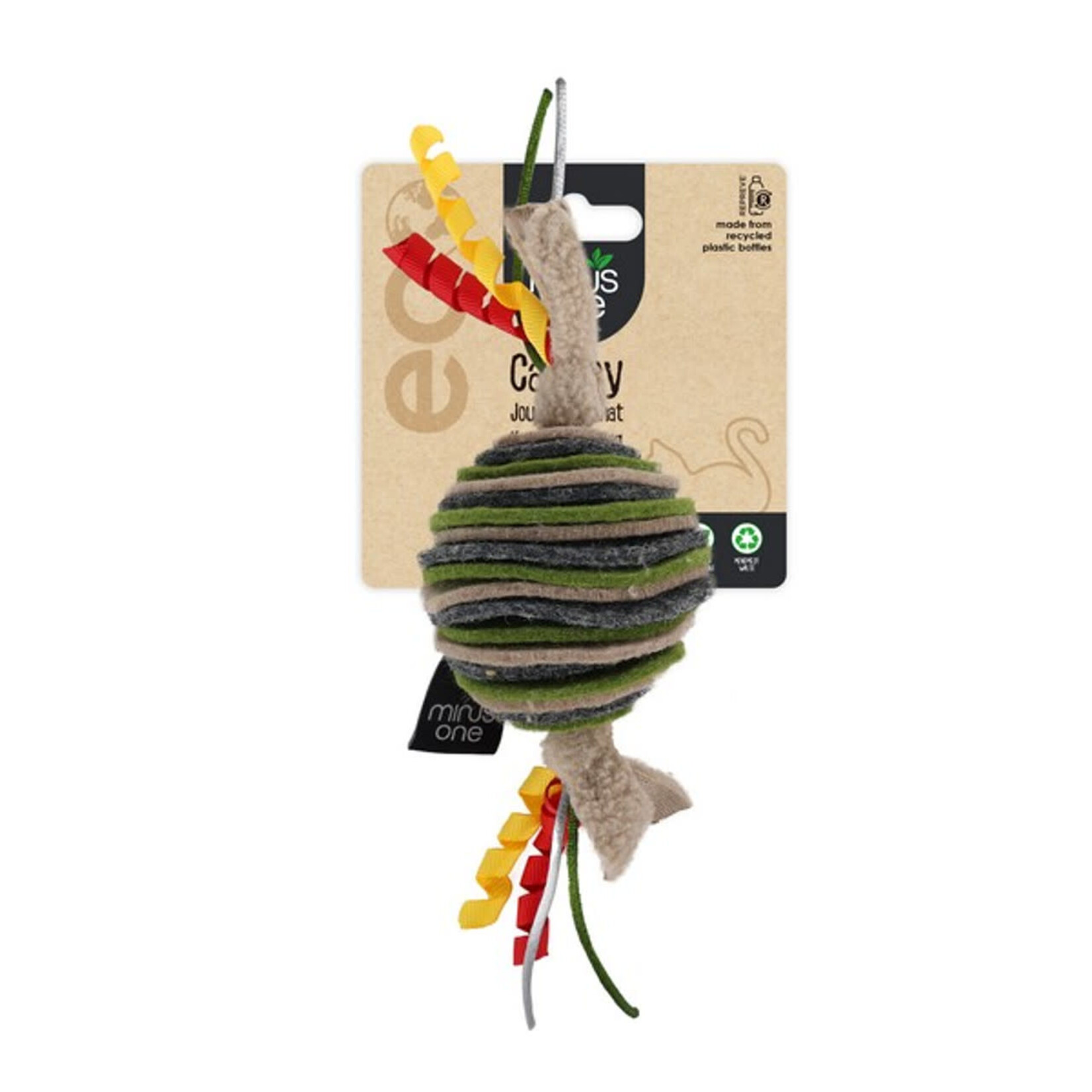All For Paws Minus One Classic Felt Eco Cat Ball Toy