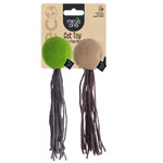 All For Paws Minus One Felt Eco Cat Toy Ball, 2 pack