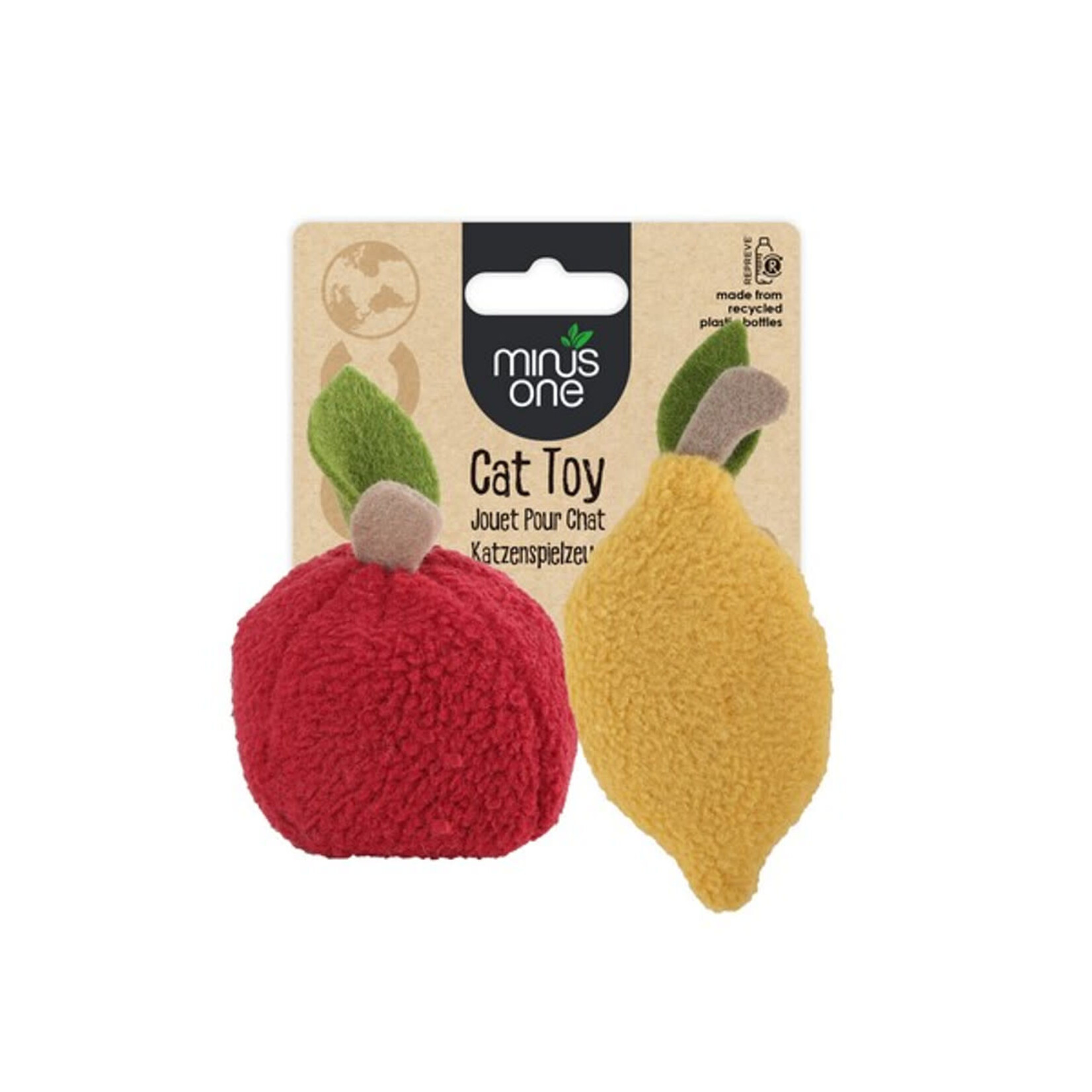 All For Paws Minus One Fruit Eco Cat Toys, Lemon and Apple