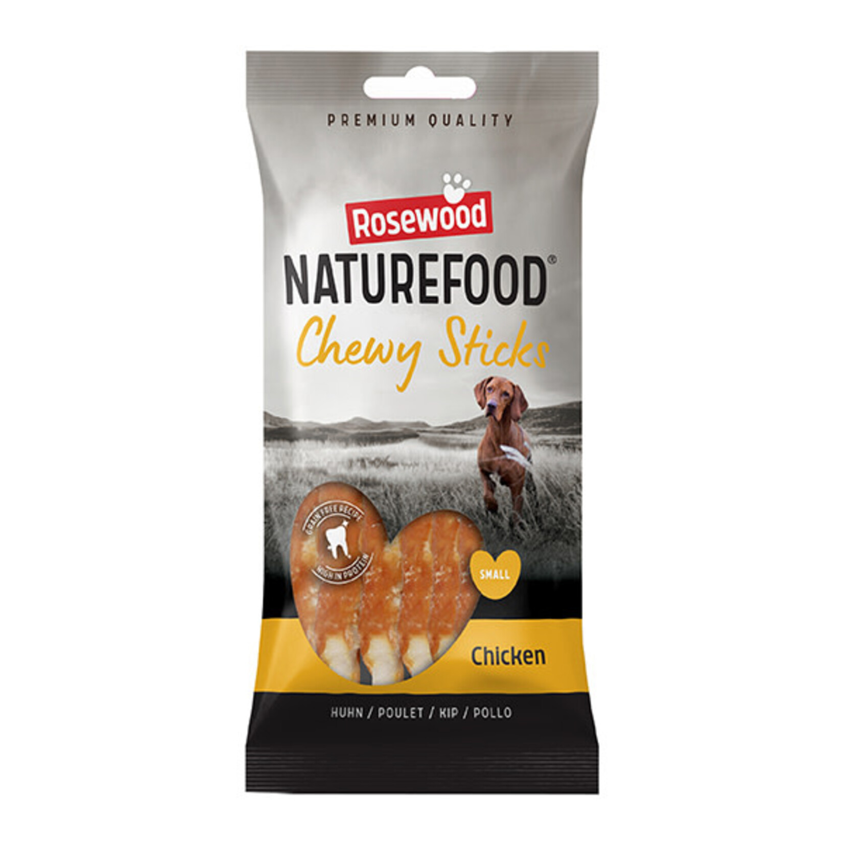 Rosewood Naturefood Chewy Sticks Chicken Dog Treats, Small 10 pack 100g