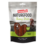 Rosewood Naturefood Chewy Sticks Duck Dog Treats, Medium 4 pack 100g