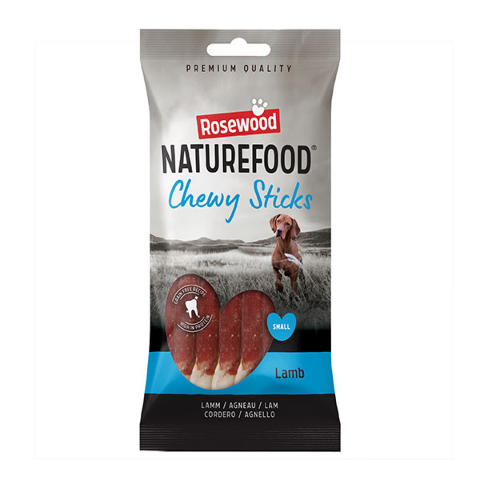 Rosewood Naturefood Chewy Sticks Lamb Dog Treats, Small 8 pack 72g
