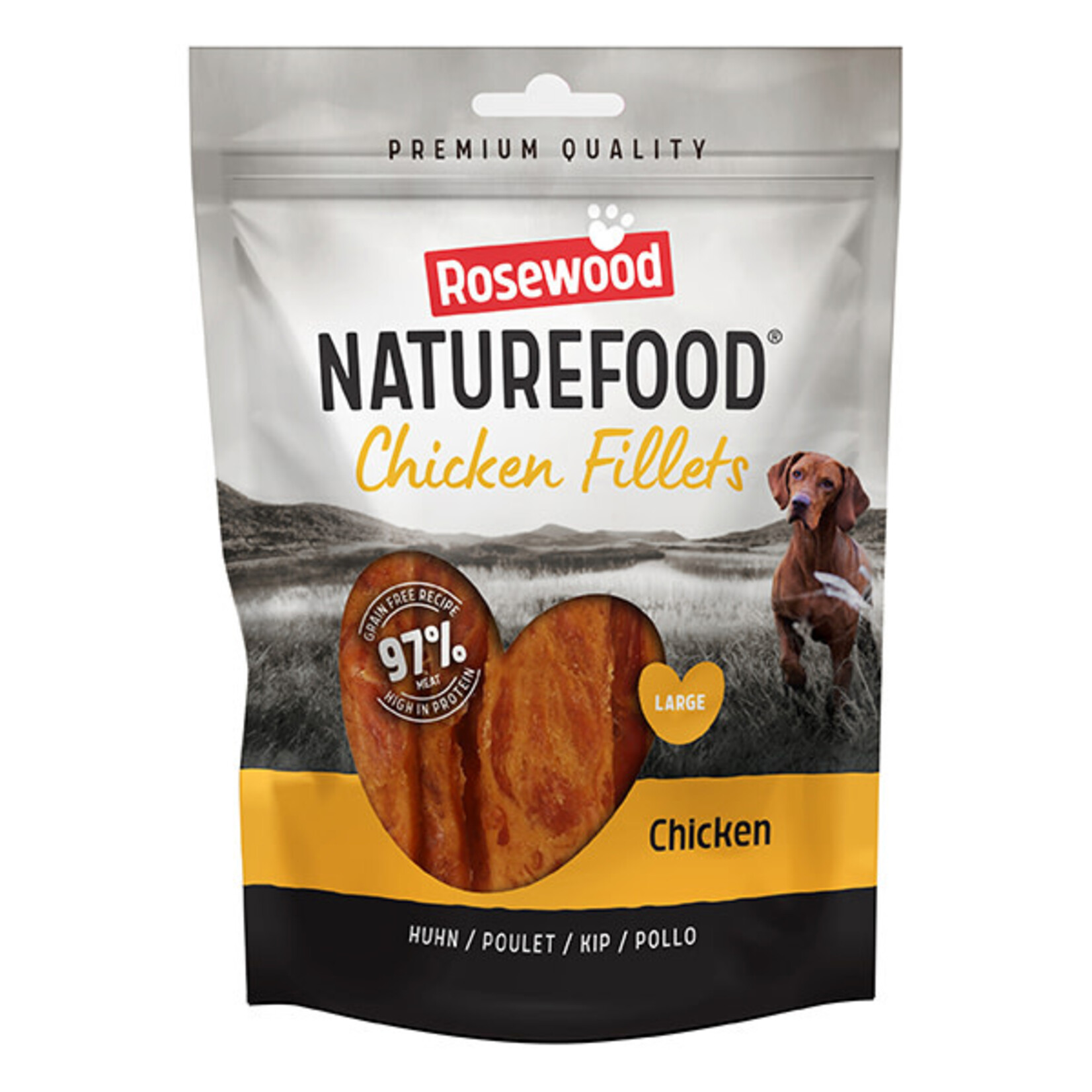 Rosewood Naturefood Chicken Fillets Dog Treats, Large 150g