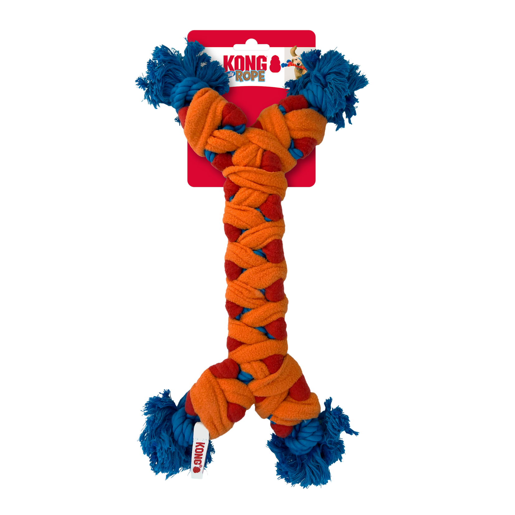 KONG Rope Rally Bone Tug Dog Toy