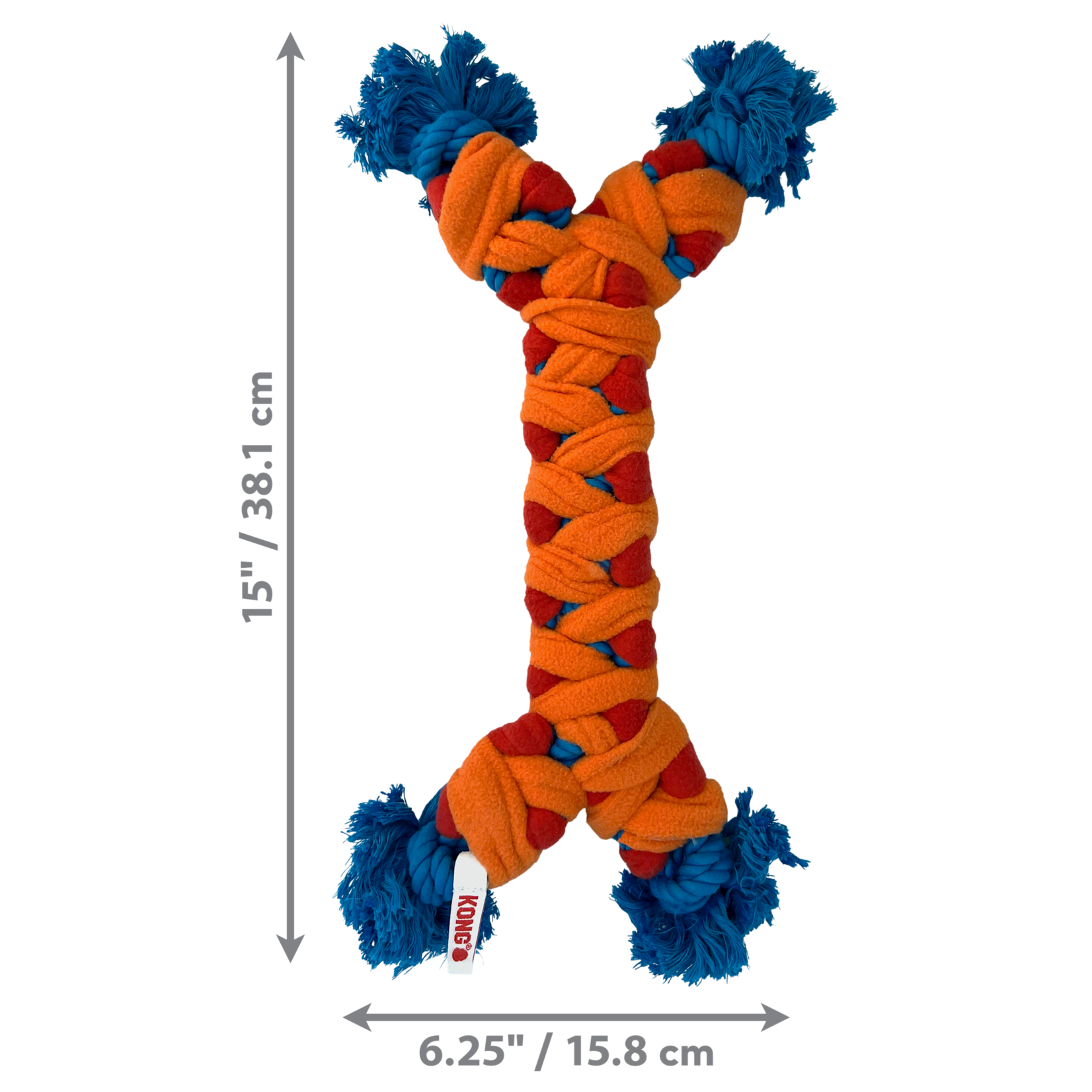 KONG Rope Rally Bone Tug Dog Toy
