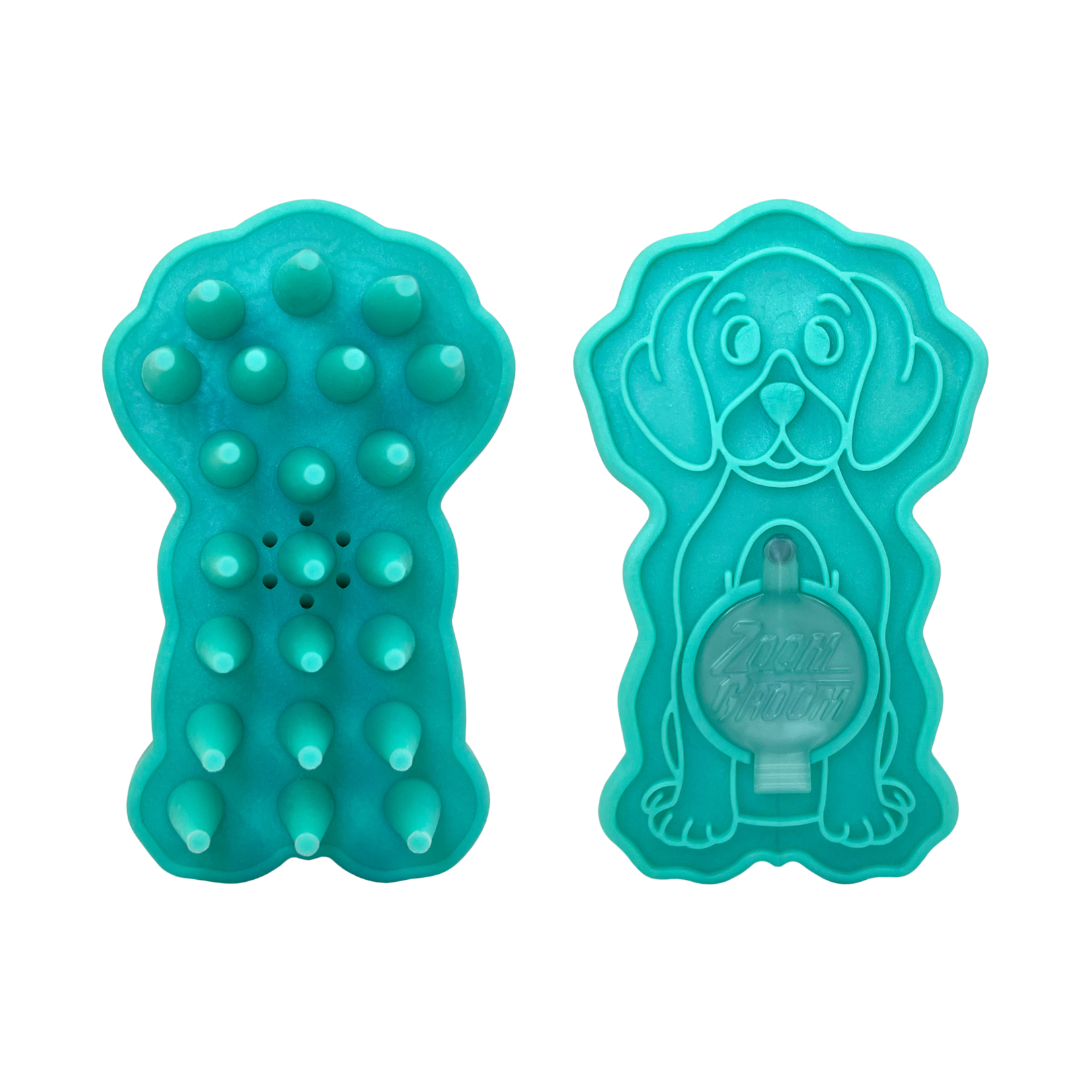 KONG ZoomGroom Bubbles Grooming Brush with Soap Dispenser