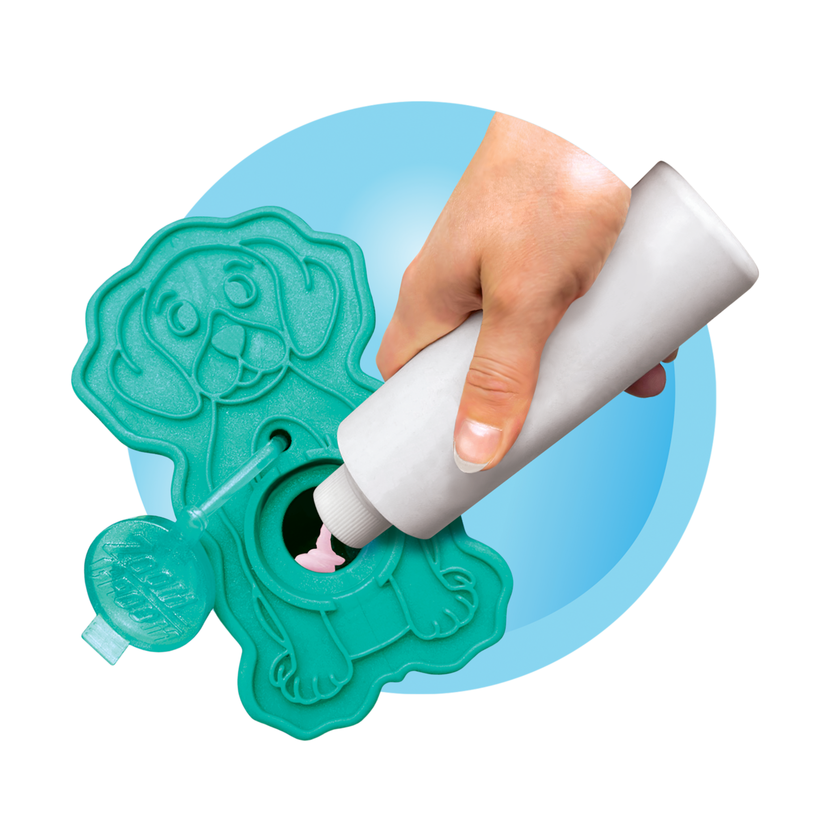 KONG ZoomGroom Bubbles Grooming Brush with Soap Dispenser
