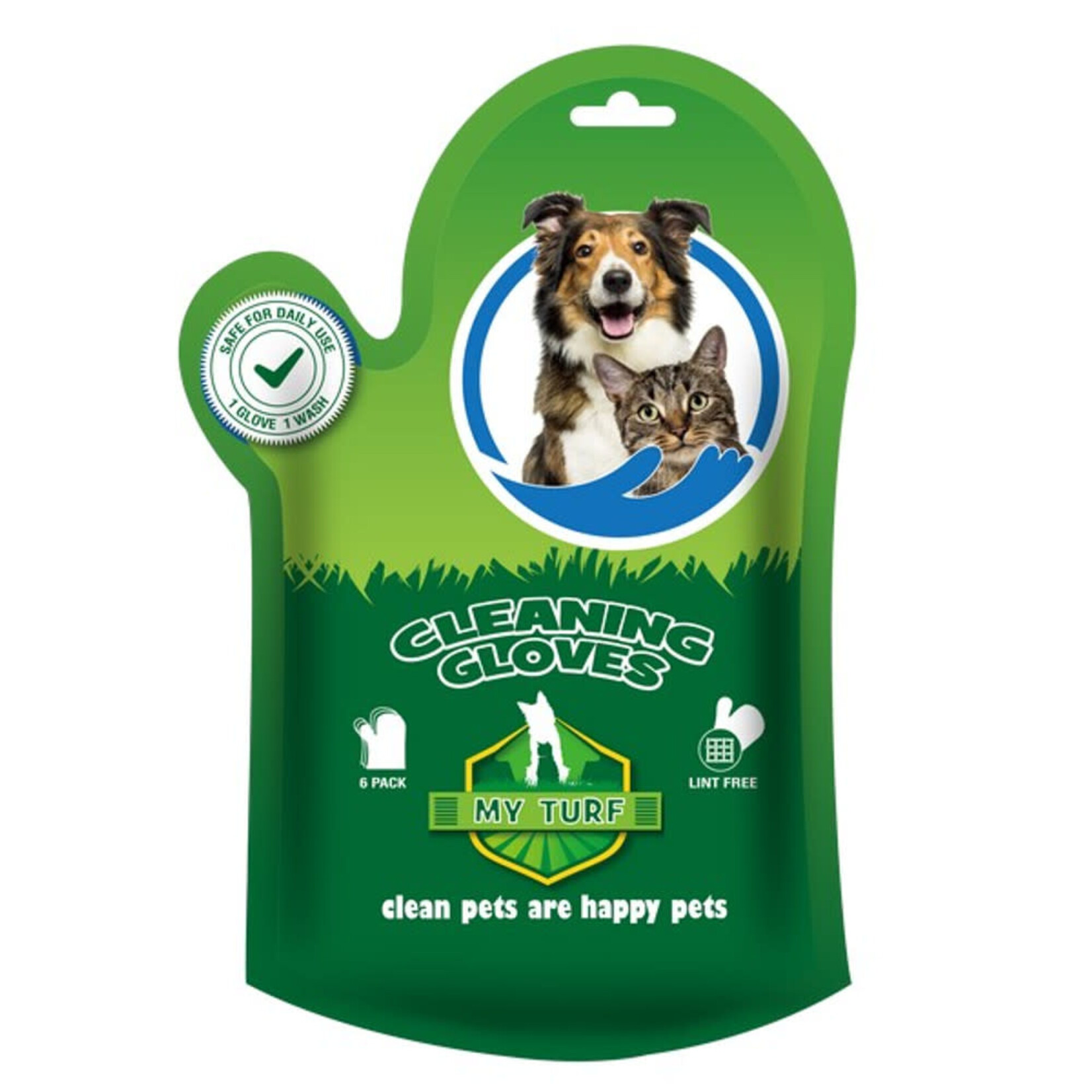 My Turf Disposable Pet Cleaning Gloves, 25x22cm 6 pack