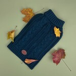 HugglePets Legacy Cable Knit Dog Jumper, Navy
