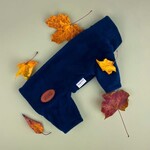 HugglePets Legacy Polar Fleece Suit Dog Jumper Suit, Navy