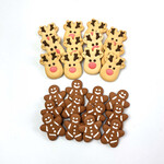 Happy Pet Reindeer & Gingerbread Festive Christmas Dog Biscuits, 24 pack