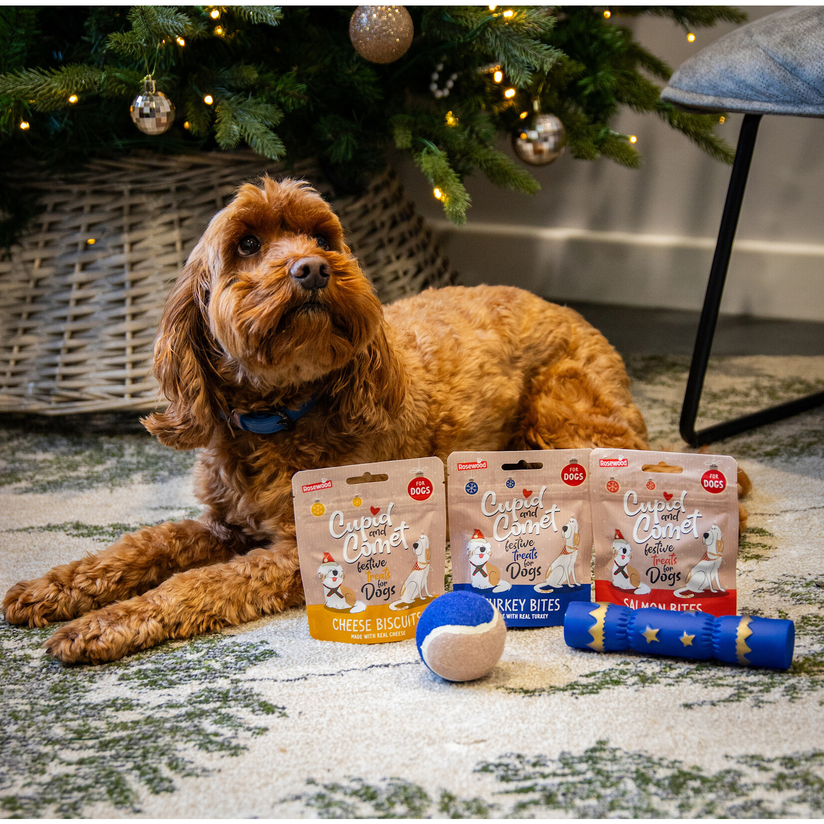 Rosewood Christmas Dinner Dog Stocking