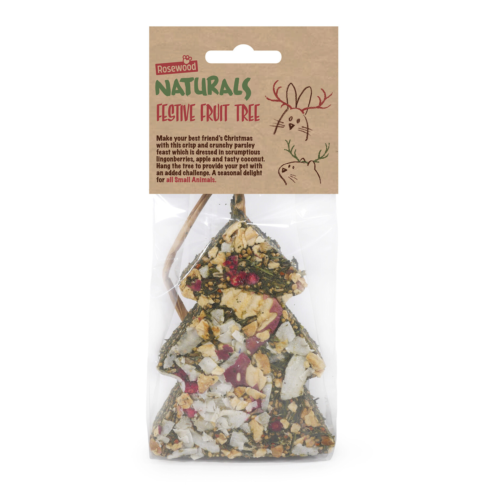 Rosewood Christmas Festive Fruit Tree Small Animal Treat