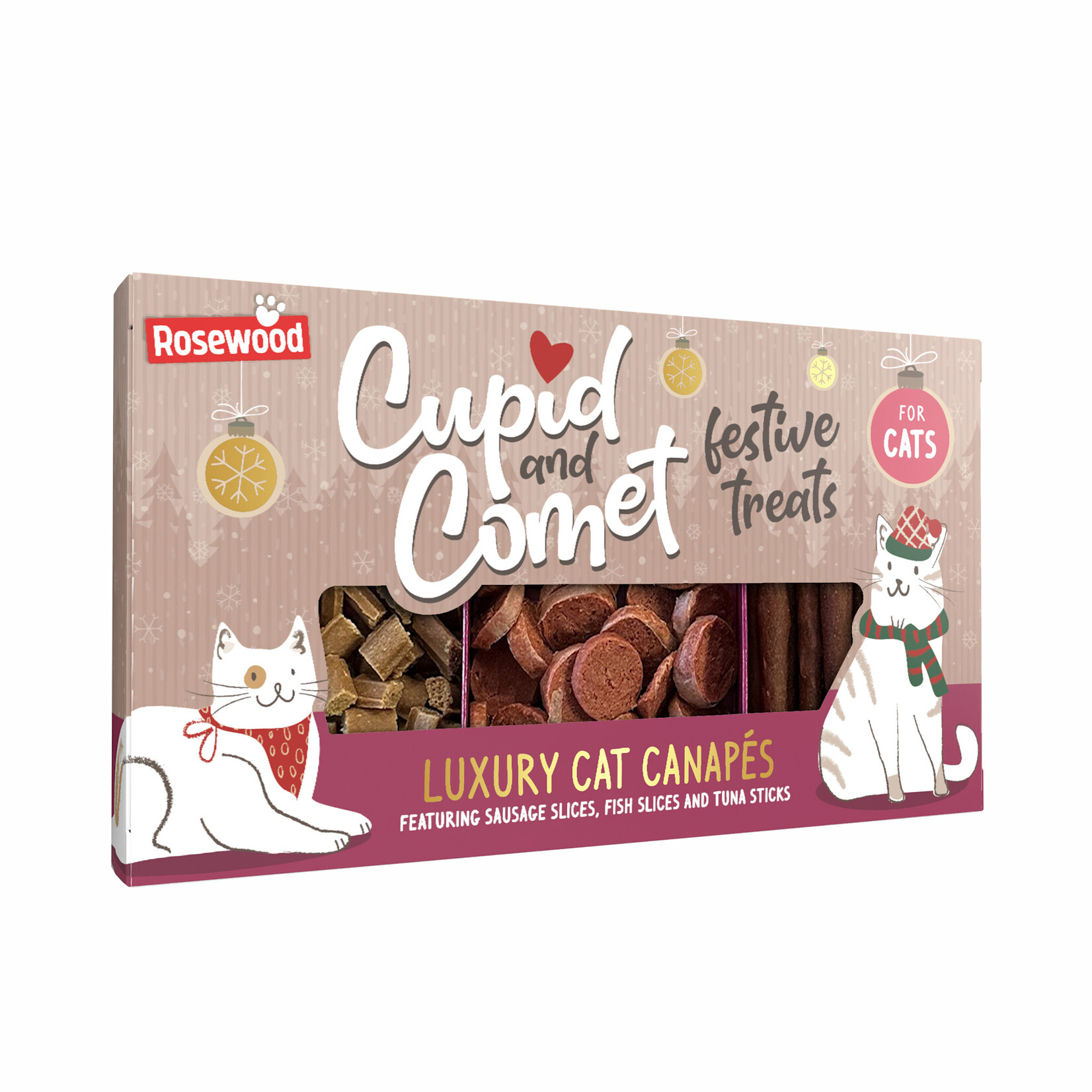 Rosewood Cupid & Comet Luxury Cat Canapés Festive Treats, 120g