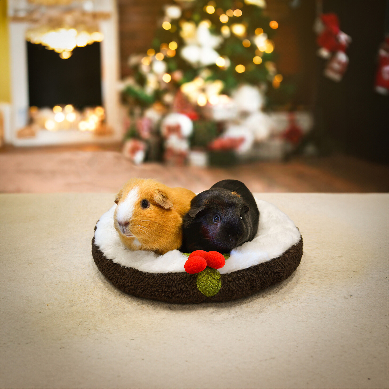 Rosewood Cupid & Comet Pudding Snuggle Small Animal Bed