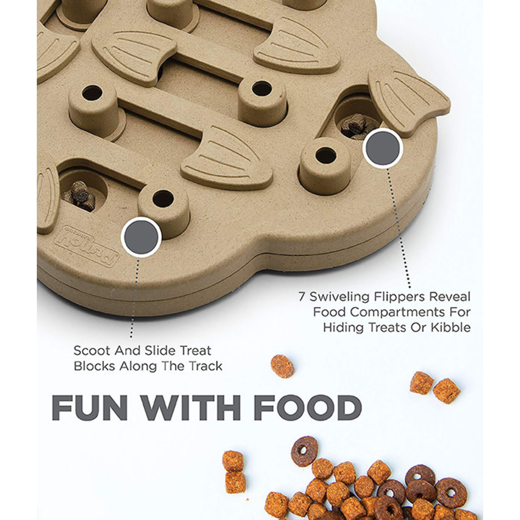 Nina Ottosson Dog Hide n' Slide Game, Tan