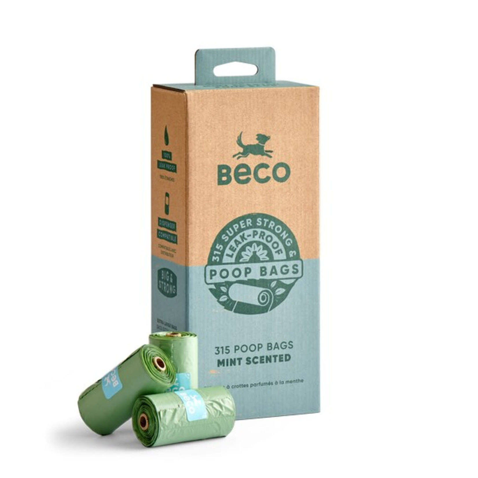 Beco Eco-Friendly Mint Scented Degradable Poop Bags 315 bags