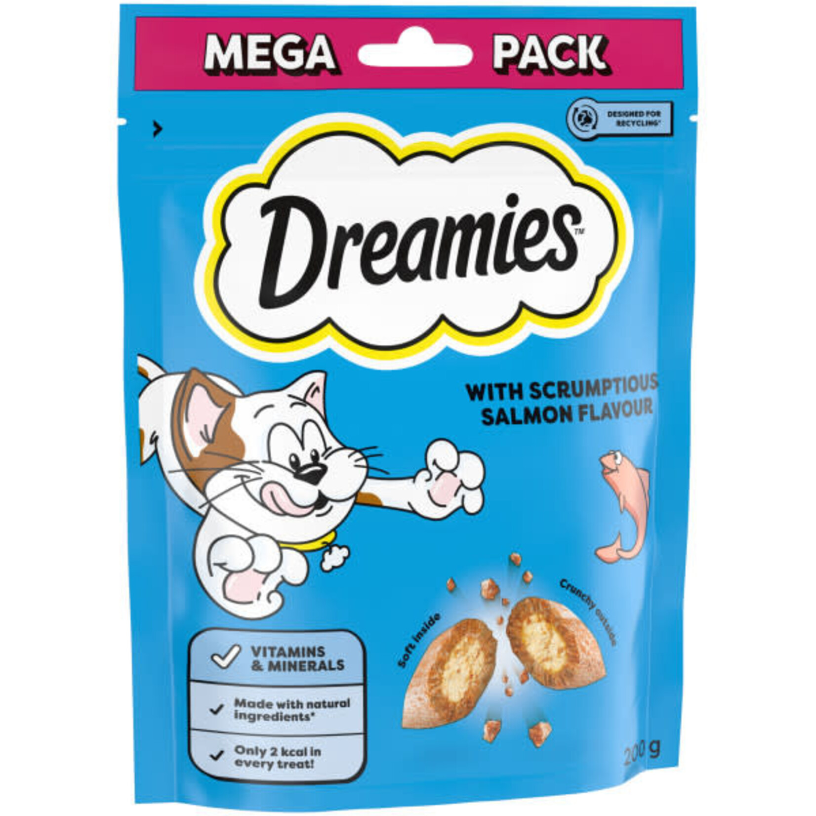 Dreamies Cat Treats Mega Pack Salmon, 200g