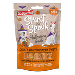 Rosewood Spirit & Spook Halloween Dog Treats Chicken Wrapped Pumpkin Twists, 100g