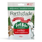 Forthglade Christmas Classics Natural Soft Bites Dog Treats Turkey & Cranberry, 90g