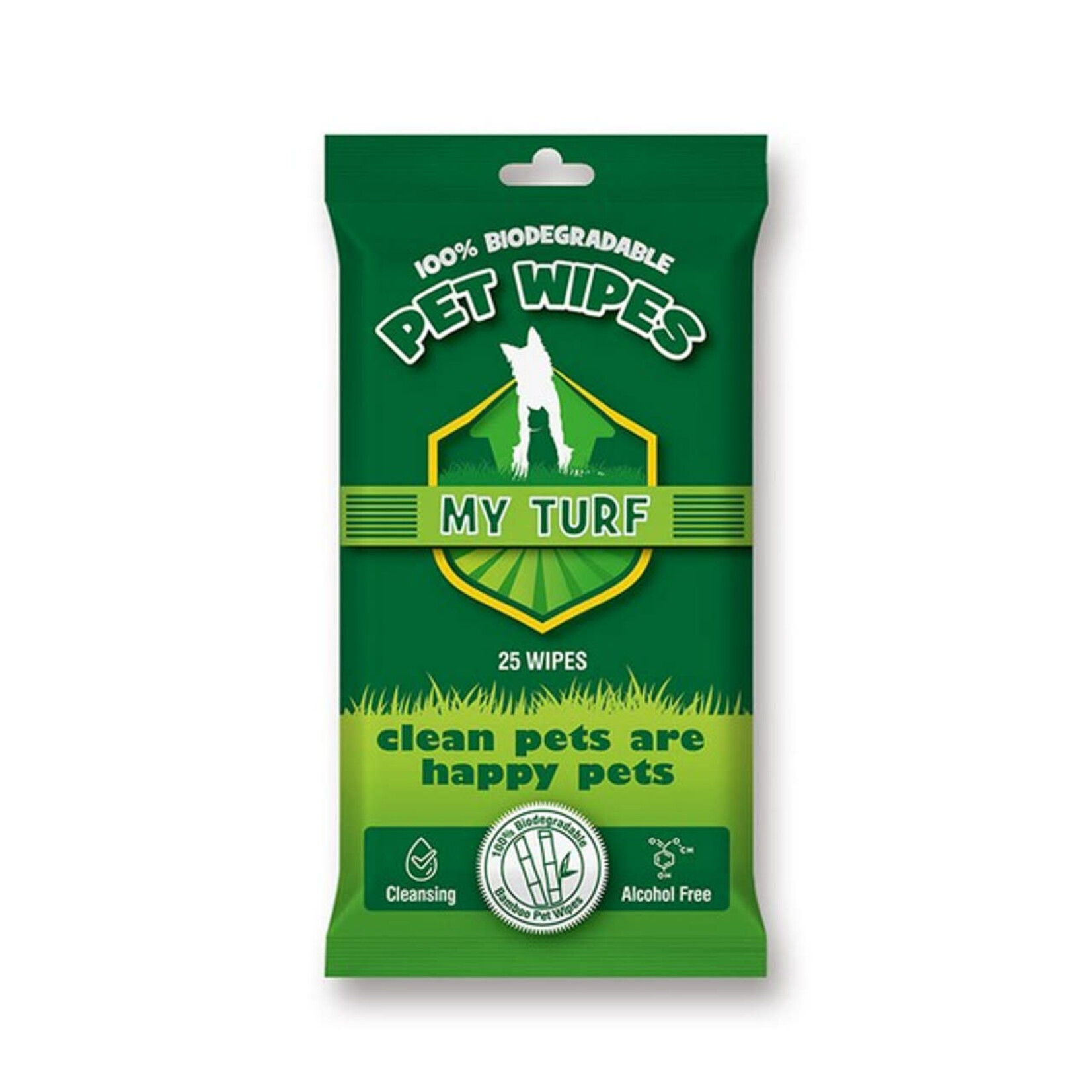 My Turf 100% Biodegradable Pet Wipes 15x20cm