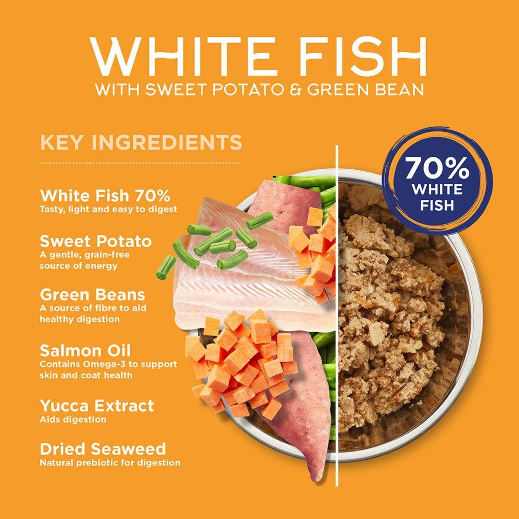 Fish4Dogs Finest Fish & Vegetables Wet Dog Food Complete Variety Pack, 6 x 395g
