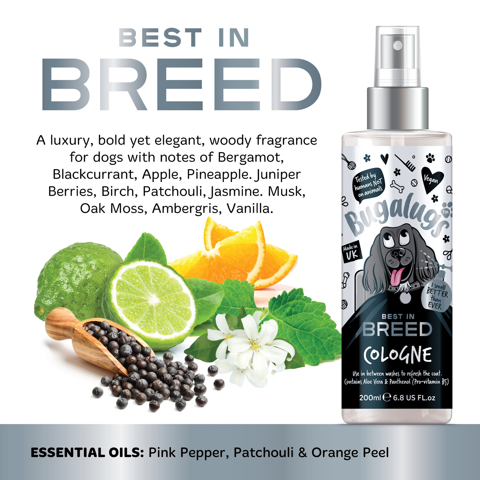 Bugalugs Best in Breed Dog Cologne, 200ml