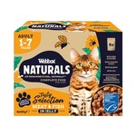 Webbox Naturals Fish & Meat in Jelly Wet Adult Cat Food, 8 x 100g