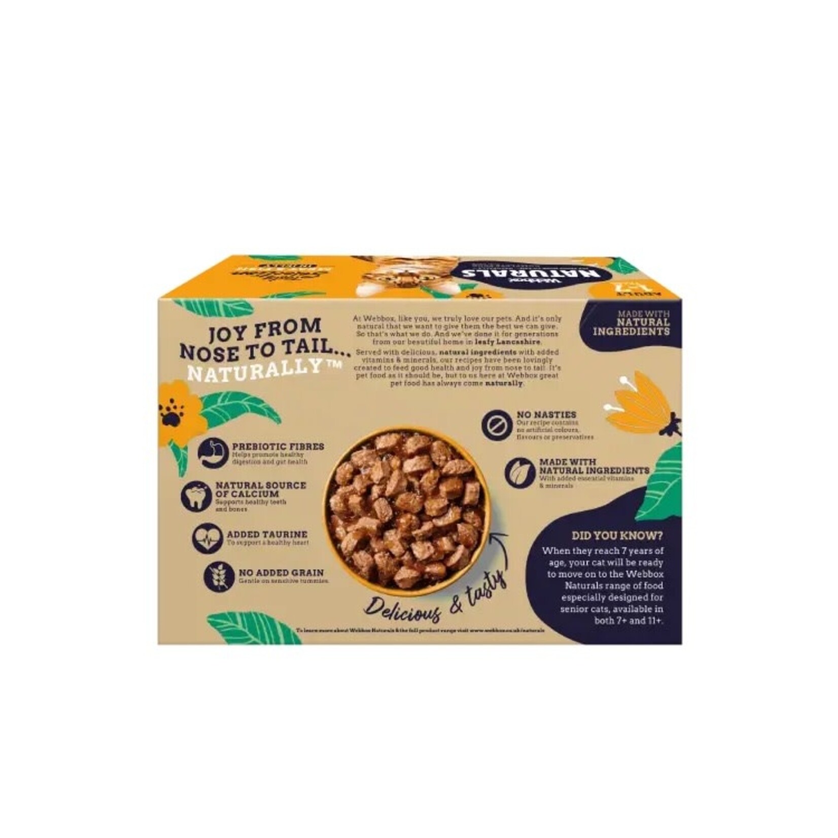 Webbox Naturals Fish & Meat in Jelly Wet Adult Cat Food, 8 x 100g