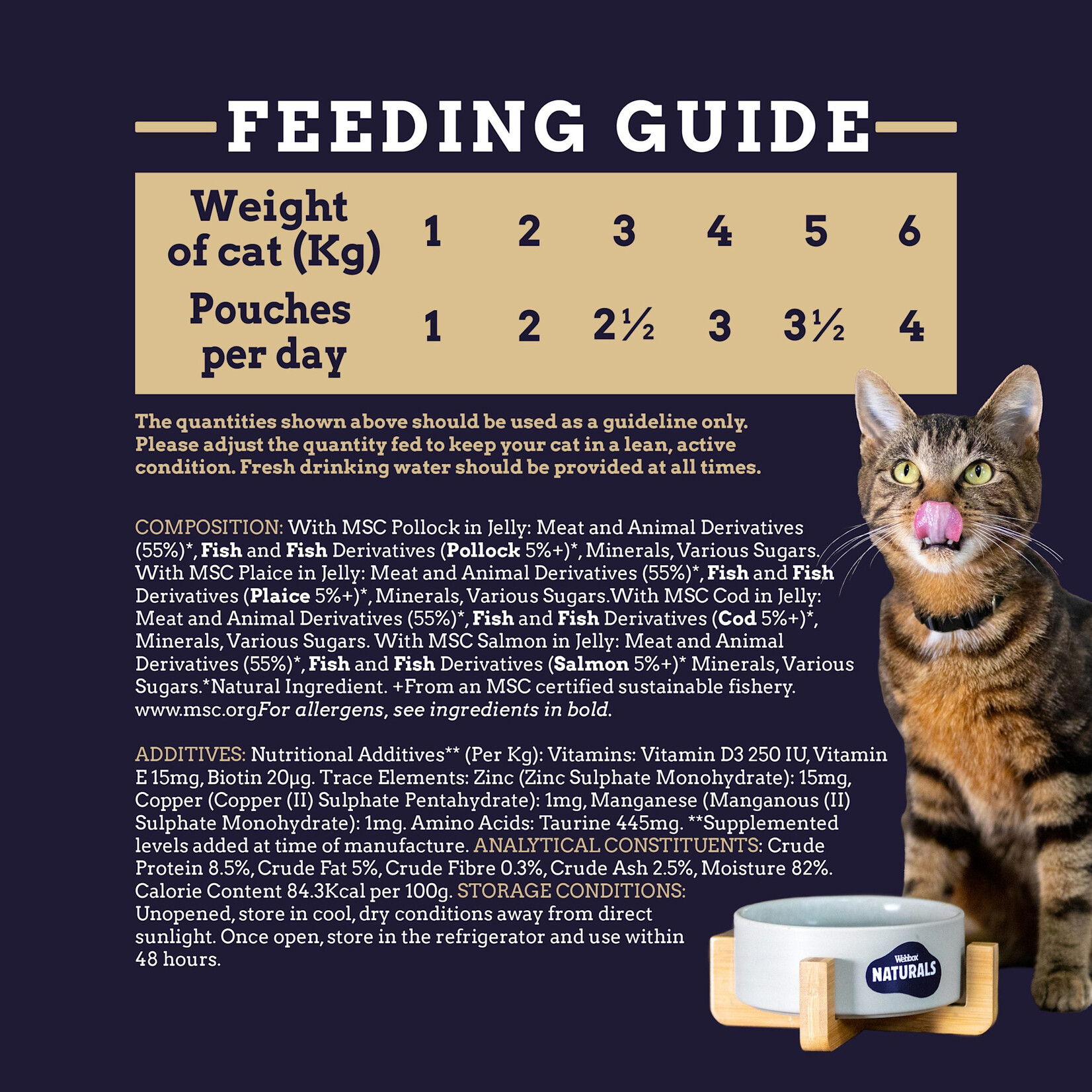 Webbox Naturals Senior 7+ Selection Jelly Wet Cat Food, 8 x 100g