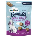 Webbox Goodies Chicken & Liver Baked Dog Treats, 125g