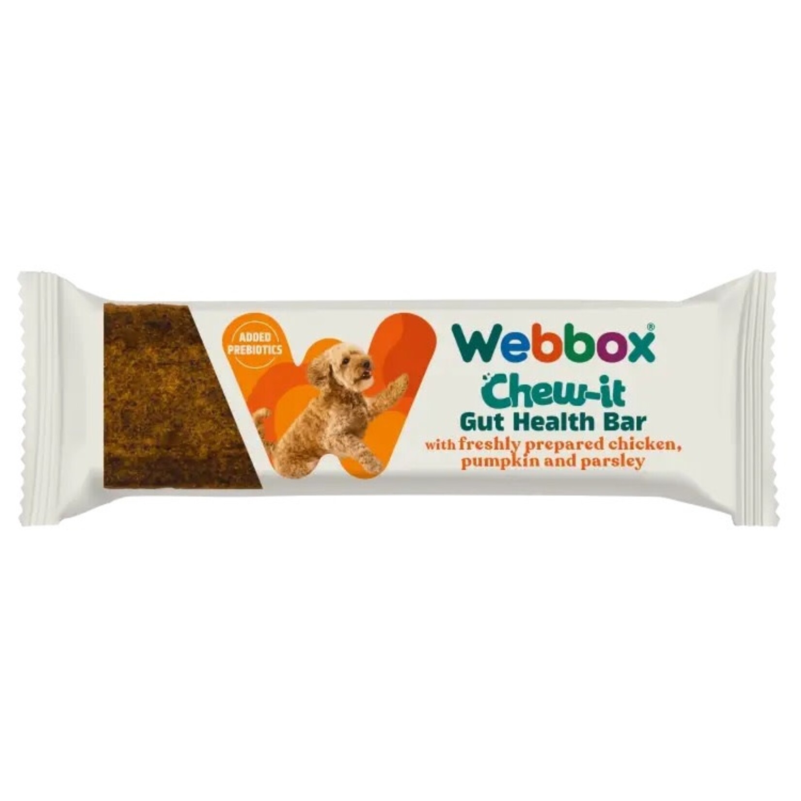 Webbox Chew-It Gut Health Bar Chicken Dog Treat, 30g