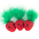 Nina Ottosson Catstages Strawbabies Catnip Cat Toys, 3 pack