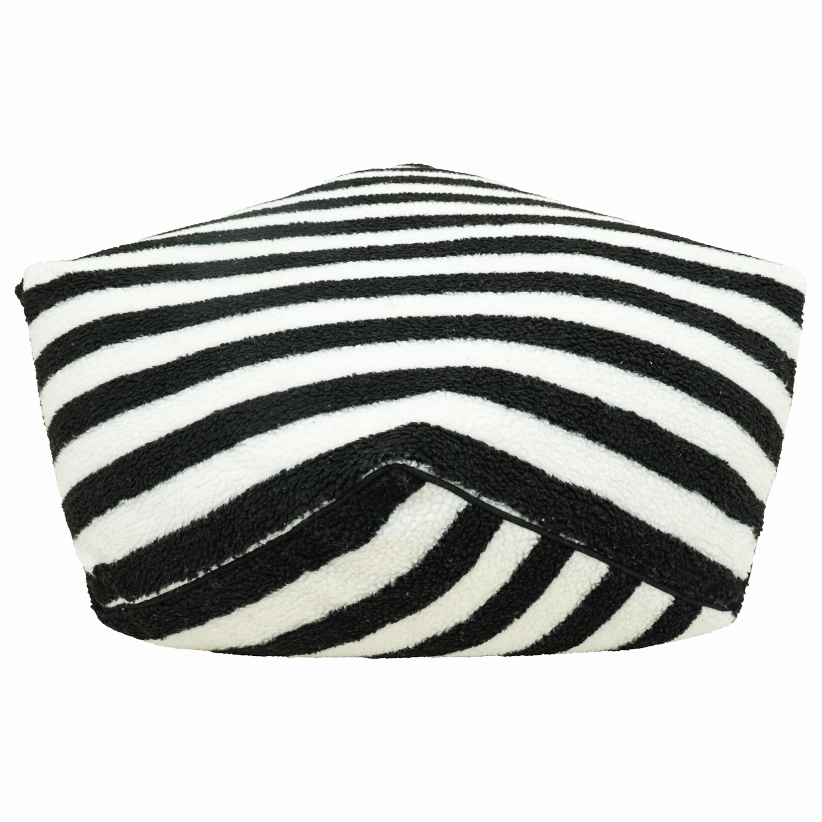 Rosewood Sherpa Comfort Bed in Black & White, 70 x 70 x 25cm