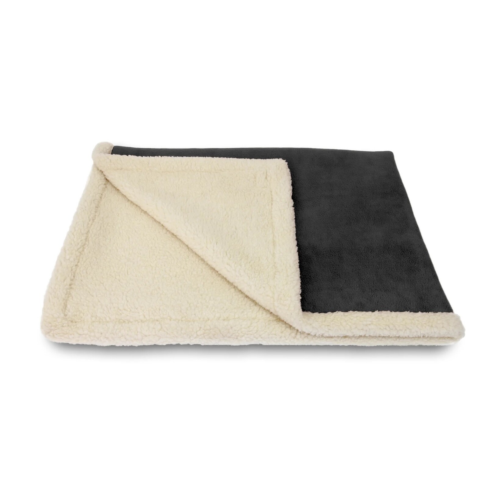 Earthbound Sherpa Fleece Pet Blanket in Charcoal