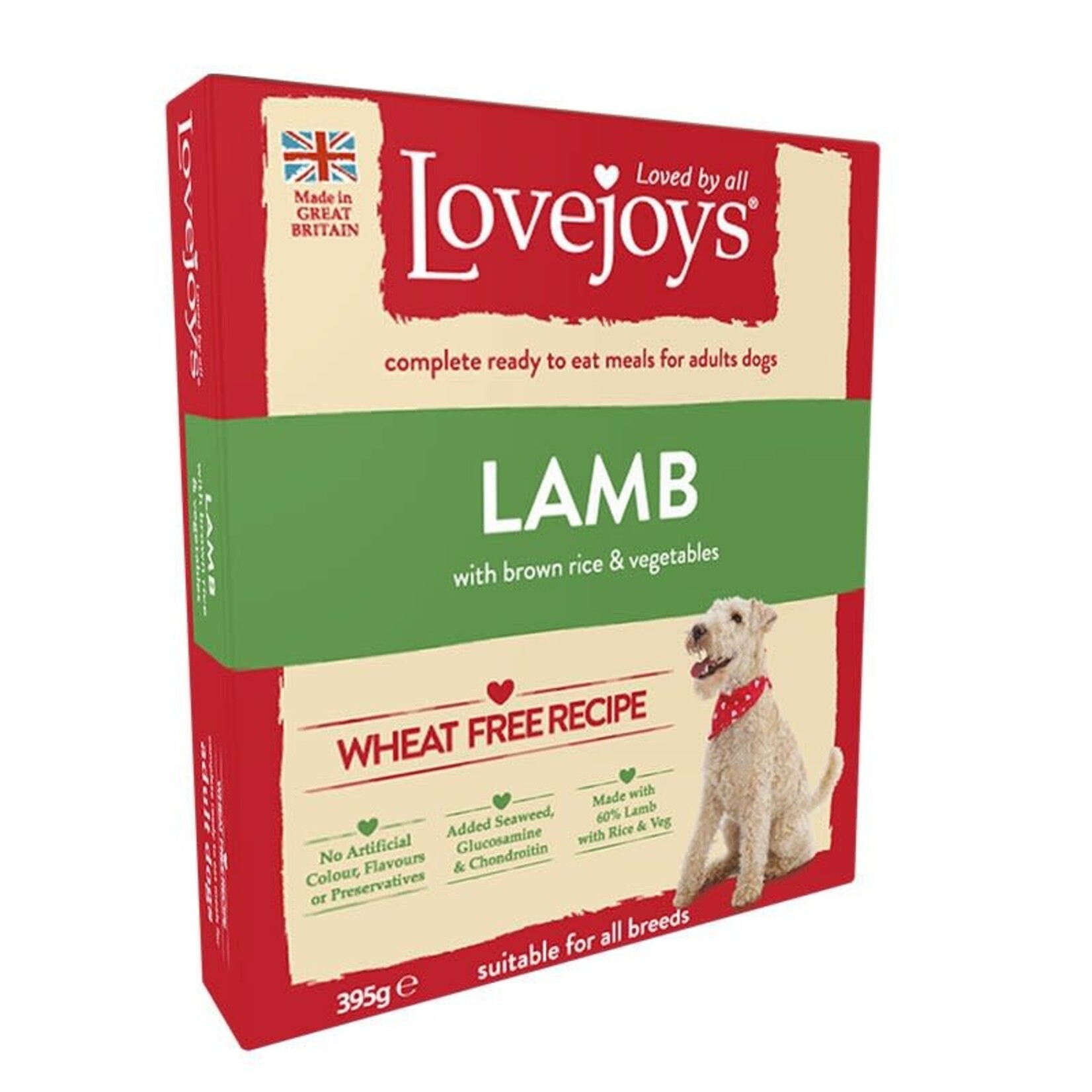 Lovejoys Complete Adult Dog Wet Food Lamb with Brown Rice & Vegetables 395g