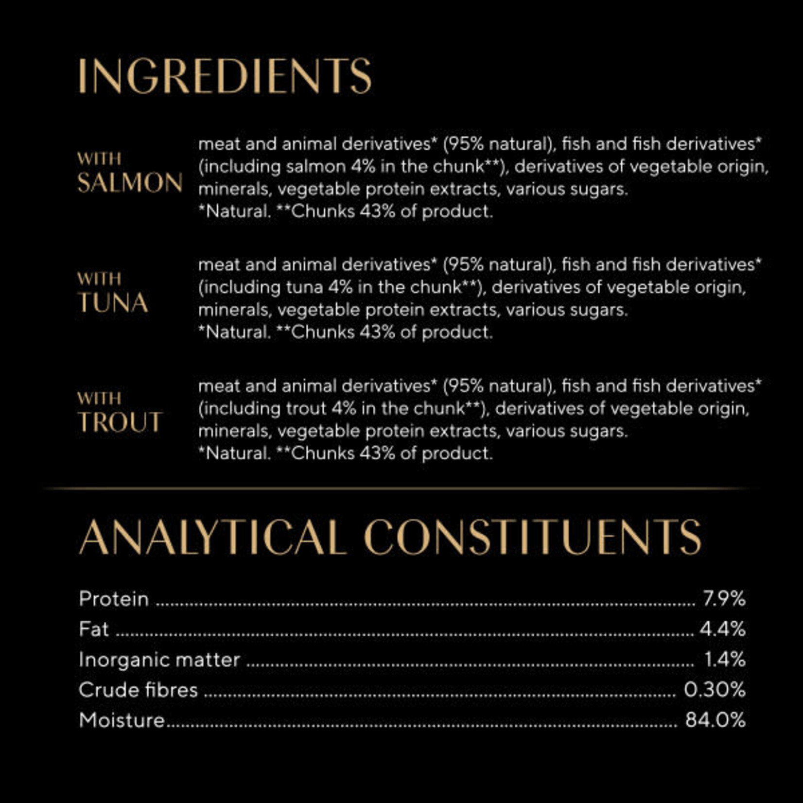 Sheba Fresh & Fine Cat Wet Food with Salmon & Tuna & Trout in Gravy, 6 x 50g