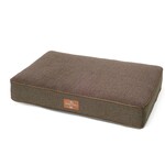 Snug & Cosy Heritage Block Memory Foam Mattress Lounger Dog Bed, Chocolate