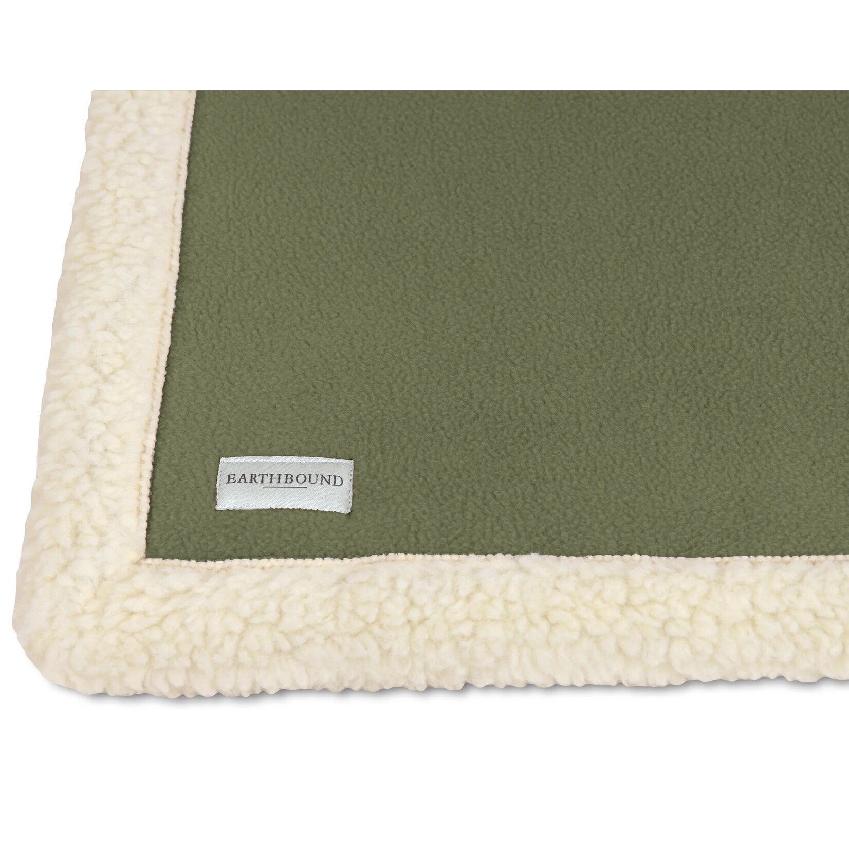 Earthbound Sherpa Fleece Pet Blanket in Juniper Green