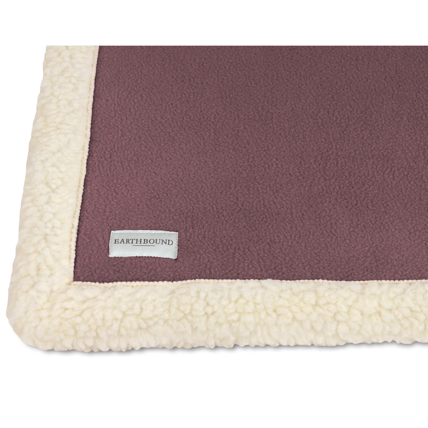 Earthbound Sherpa Fleece Pet Blanket in Dusty Mulberry