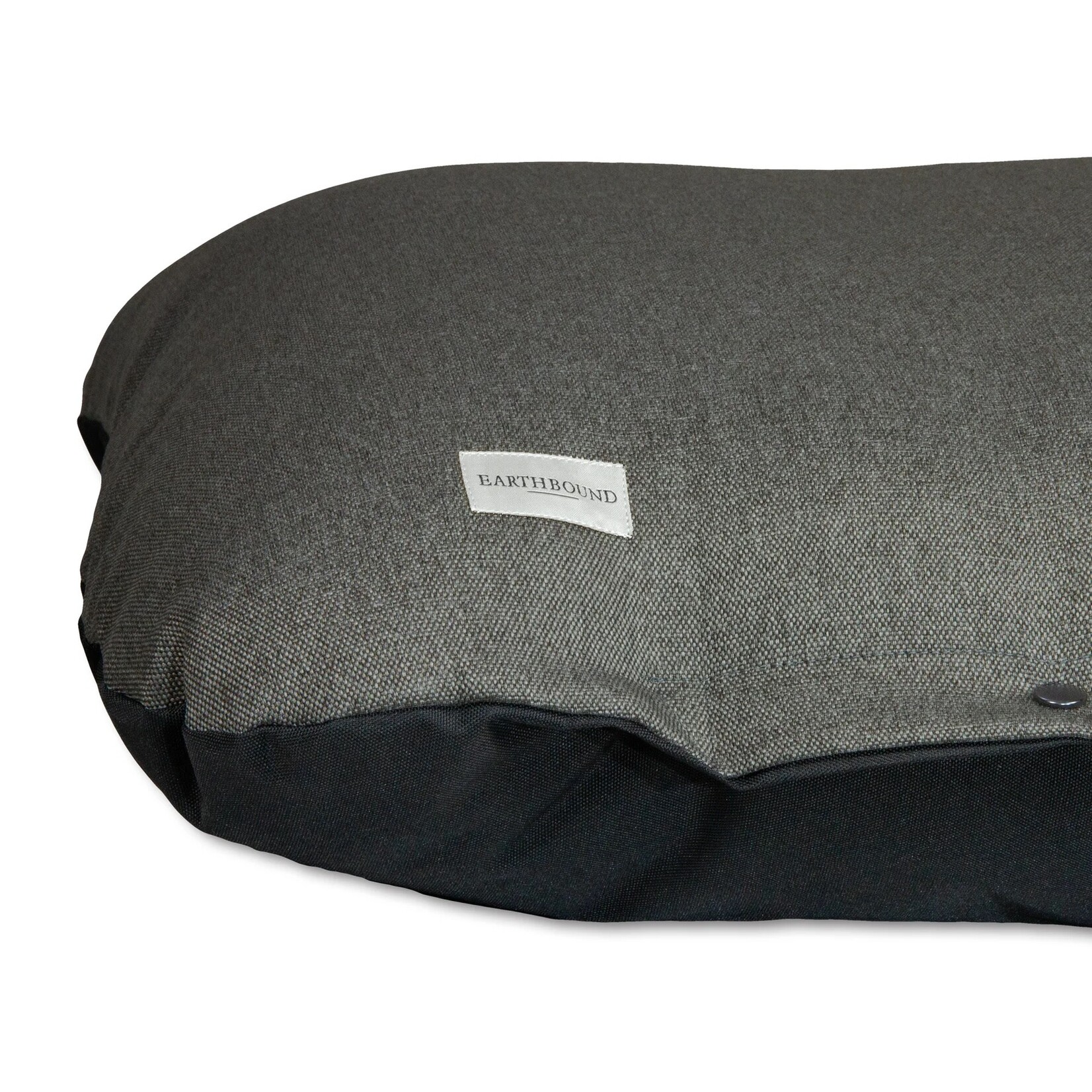 Earthbound Flat Cushion Camden Dog Bed in Pebble Grey