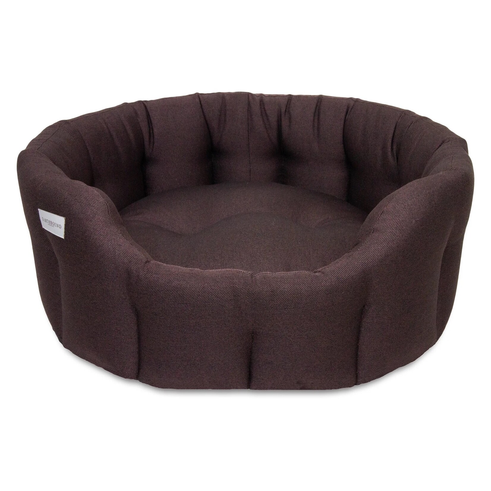 Earthbound Round Camden Dog Bed in Tyrian Purple