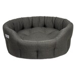 Earthbound Round Camden Dog Bed in Pebble Grey