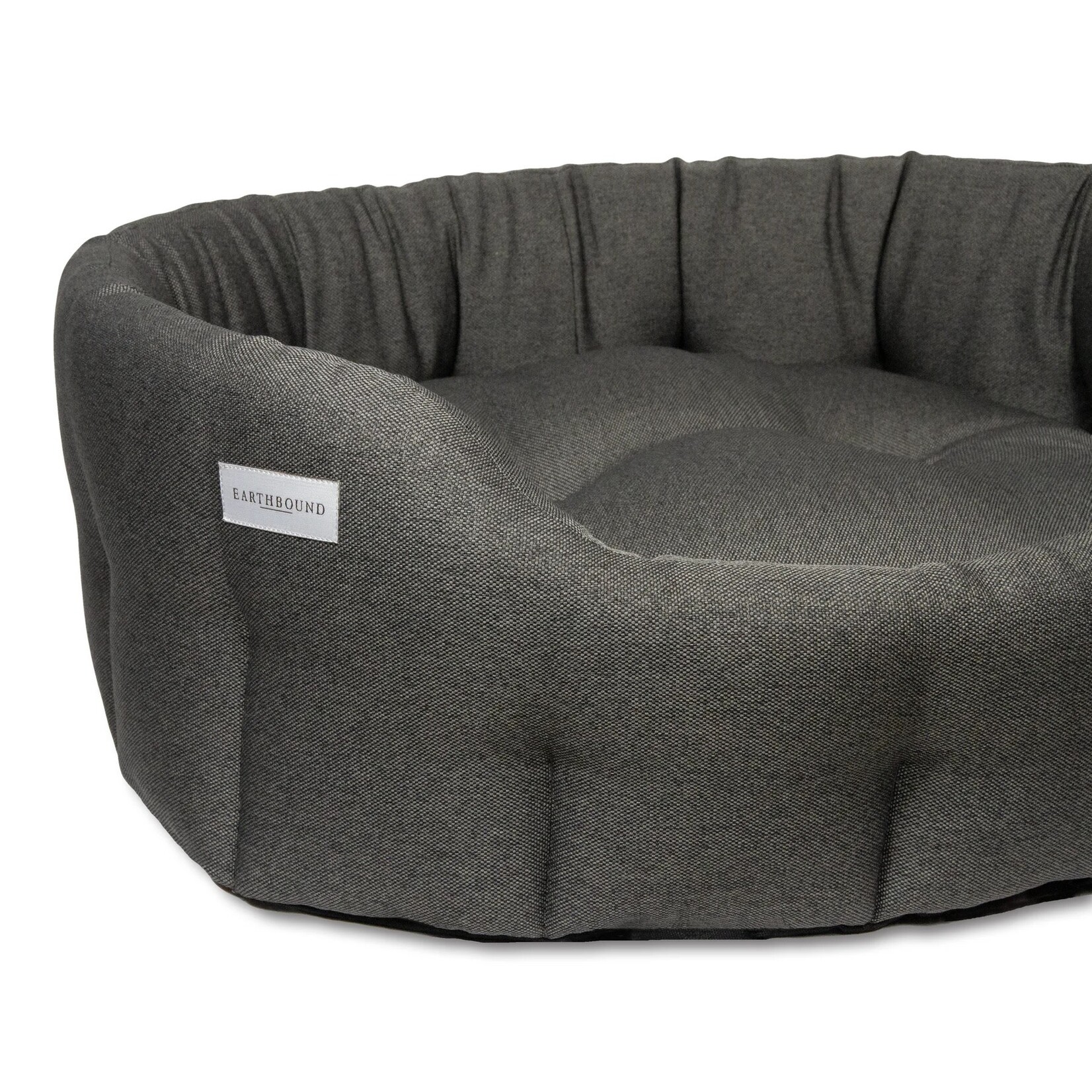 Earthbound Round Camden Dog Bed in Pebble Grey