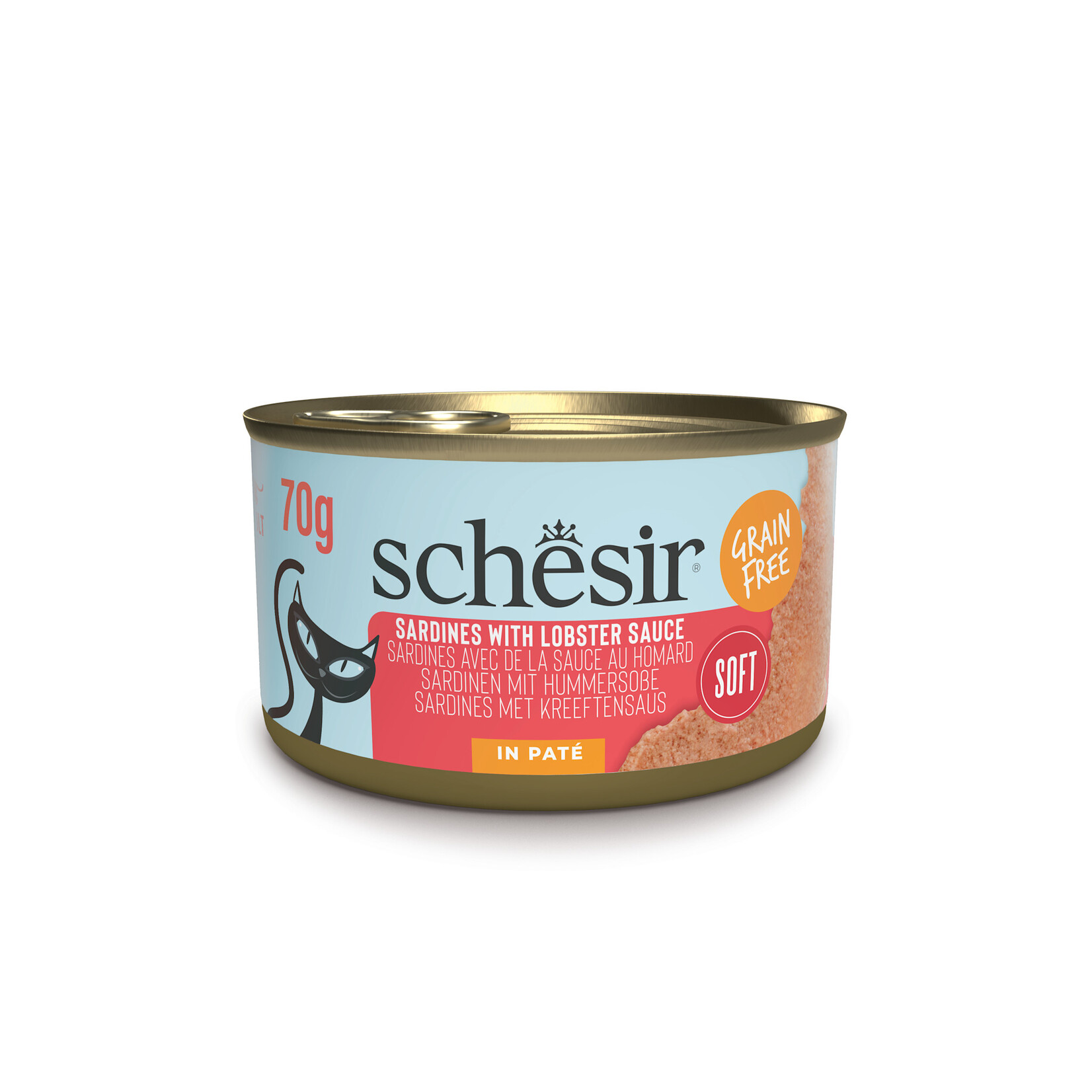 Schesir Steamed Complimentary Grain Free Pate Cat Food Can 70g