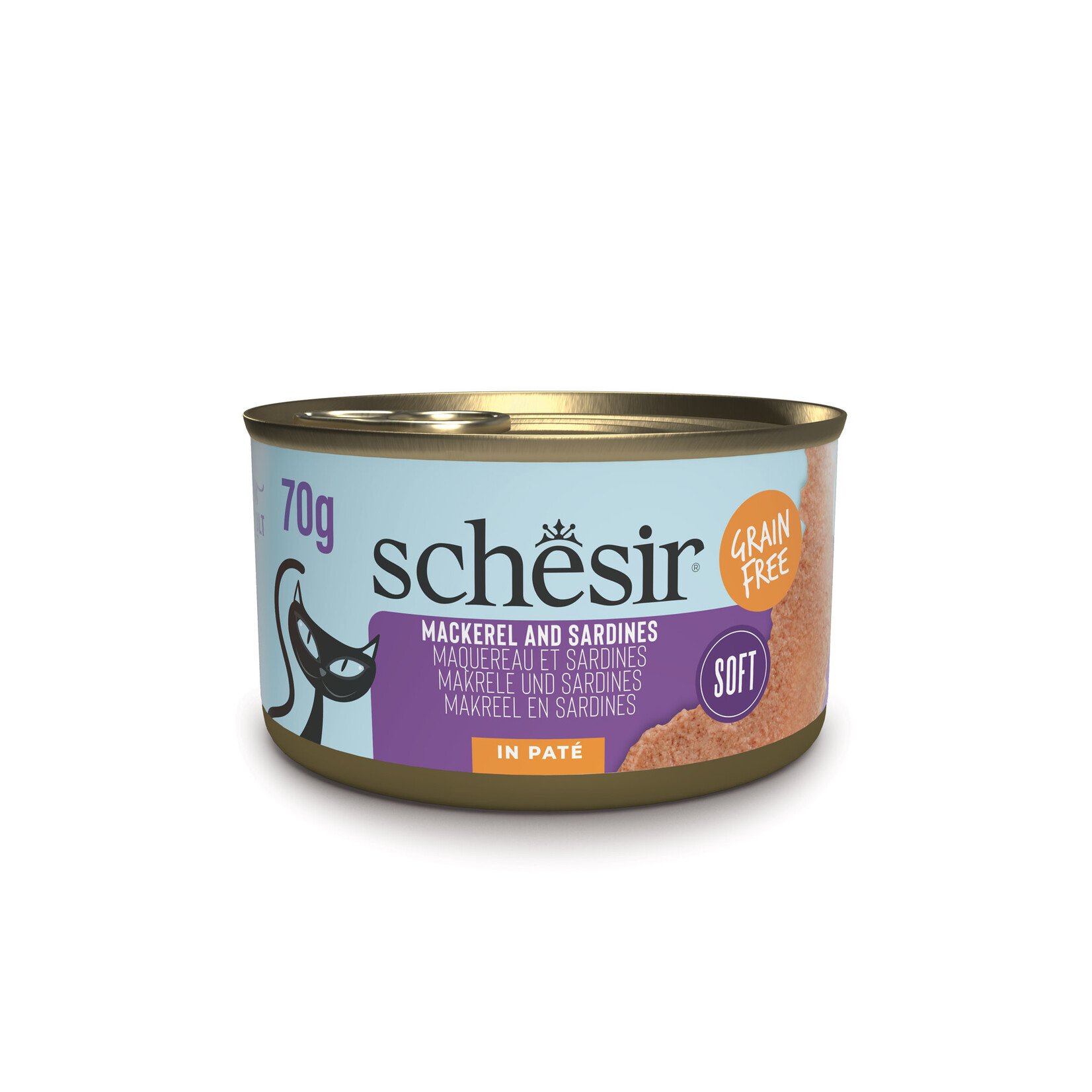 Schesir Steamed Complimentary Grain Free Pate Cat Food Can 70g