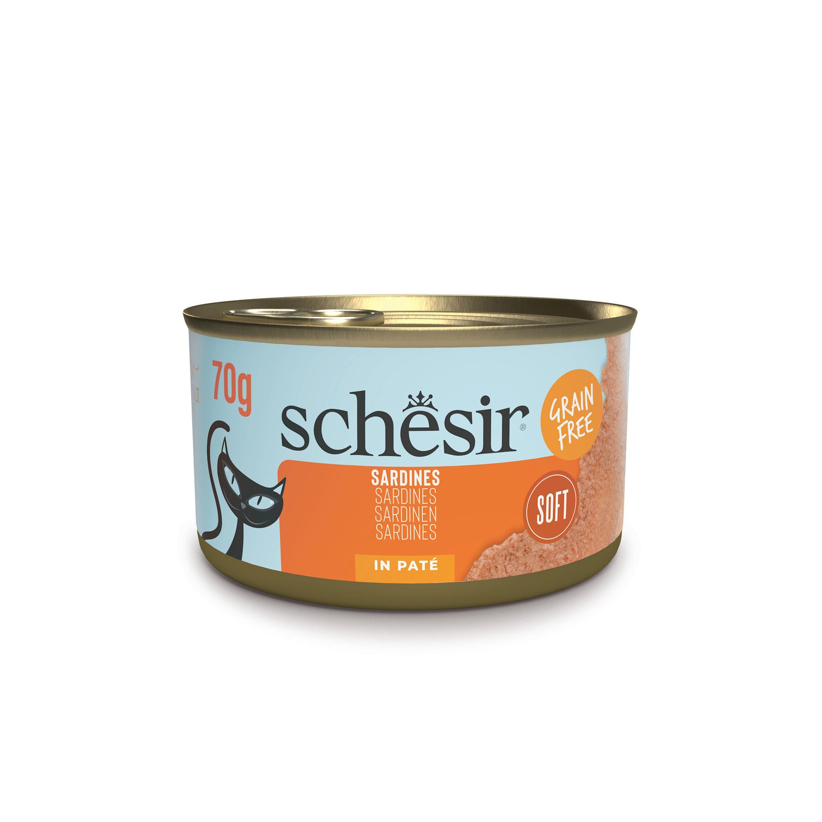 Schesir Steamed Complimentary Grain Free Pate Cat Food Can 70g