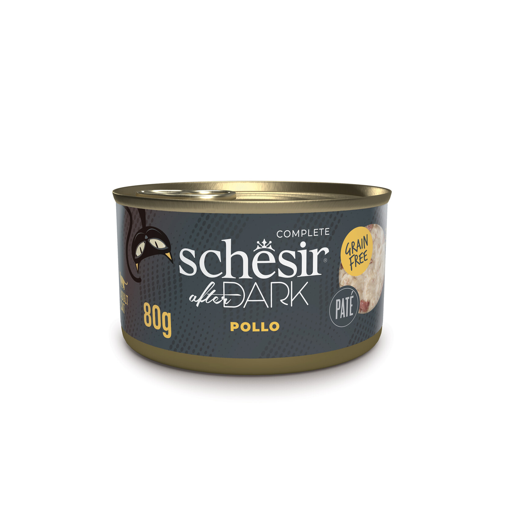 Schesir After Dark Pate Complete Grain Free Adult Cat Food Can 80g