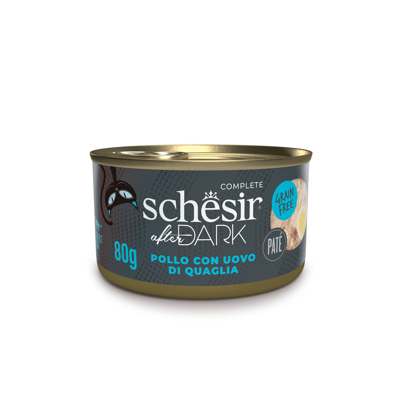 Schesir After Dark Pate Complete Grain Free Adult Cat Food Can 80g