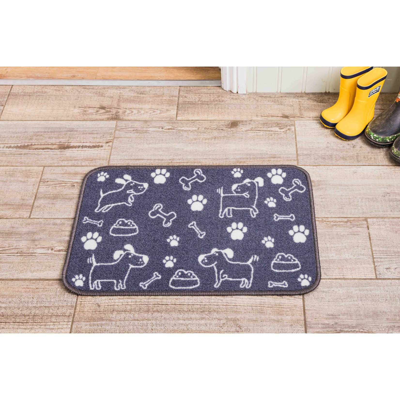 Pet Rebellion Dinner Mate Large Absorbent Pet Food Mat Cartoon 40 x 60cm